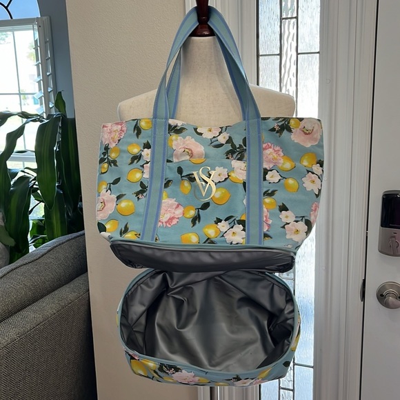 Victoria Secret Lemons & Flowers Insulated Cooler Tote - Picture 3 of 4